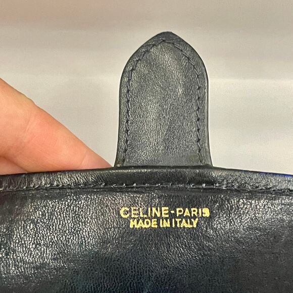 Celine Triomphe Clutch Toiletry Pouch Vintage Logo Makeup Case Bag Pochette - Picture 12 of 16